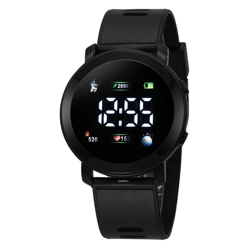 Popular Kids' Electronic Sports Bracelet Watch - Round Design for Elementary Students