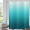 Water Ocean Abstract Blue Green Gradient Shower Curtain 90X 180Cm, Modern Waterproof Washable Shower Curtain