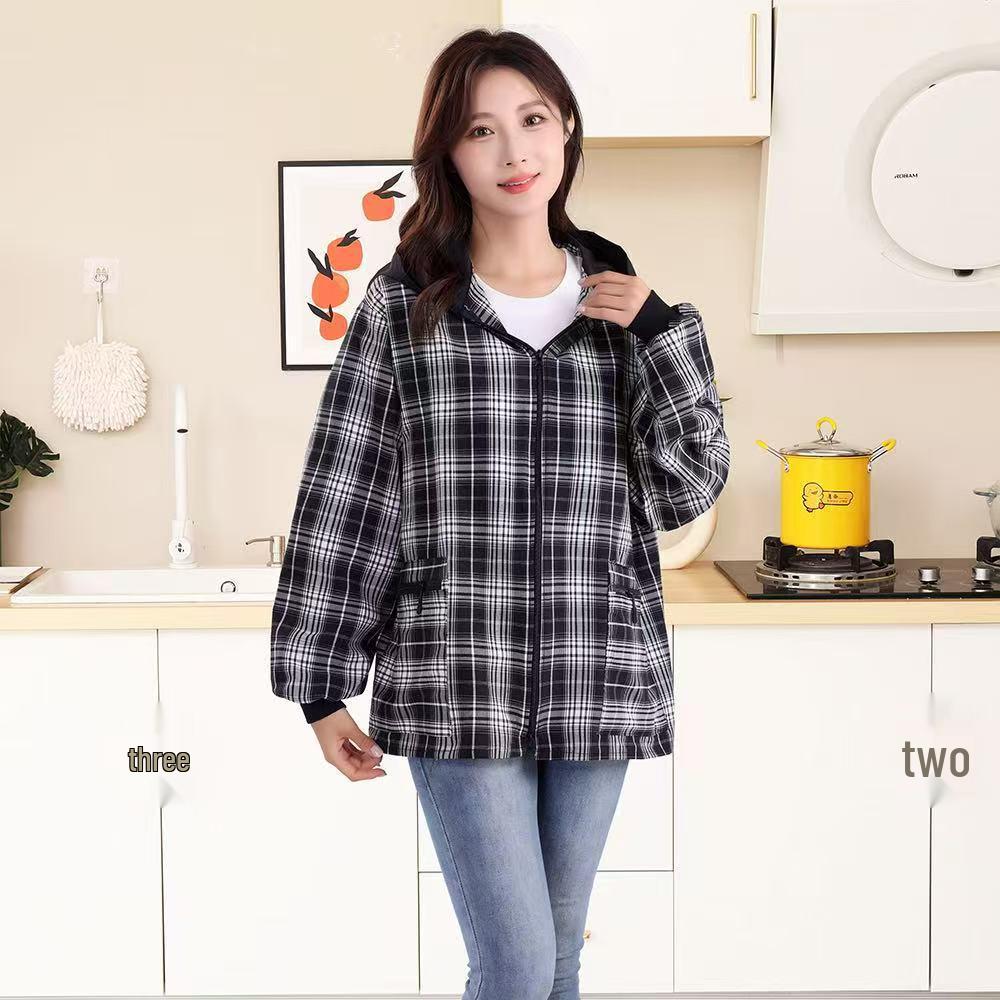 

Хлопковые комбинезоны с длинным рукавом для кухни и работы на молнии - Устойчивые к пятнам и грязи для мужчин и женщин Universal Size for 90-140 Jin