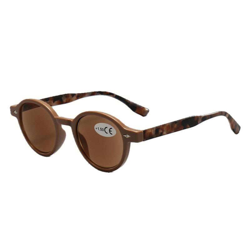 2025 Japanische Retro Runde Anti-Müdigkeit Anti-Blaulicht Lesebrille