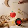 Glowing Lantern Decor DIY Cloth Fruit Kit, Pear Persimmon Gourd Material Set Crafts, Handmade Assembly Toy for Mid-Autumn Festival Decorative Hanging