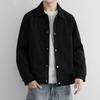 Spring Autumn Business Casual Jackets Men Solid Loose Turn Down Collar Fashion Outwear Coats Male High Quality Jacket Plus Size