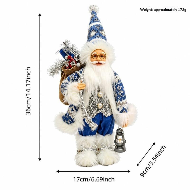 2026 Weihnachtsdekoration für Zuhause Weihnachtsmann Plüschpuppe 30cm Navidad Party Deko Xmas Ornamente Neujahrsgeschenk