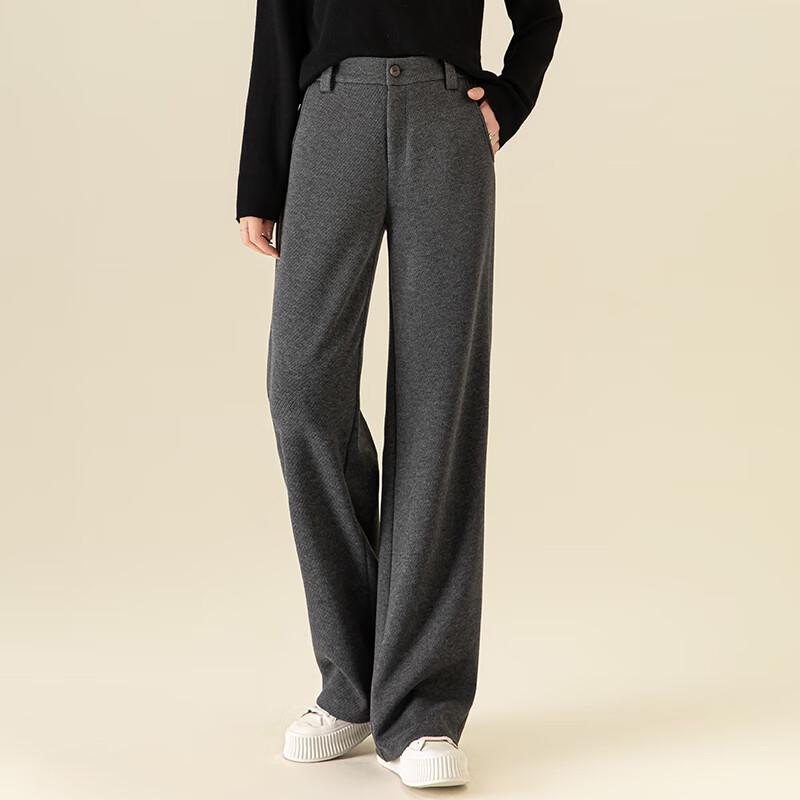 Fanzhen Women's 2024 Fall/Winter Wide-Leg Draping Trousers