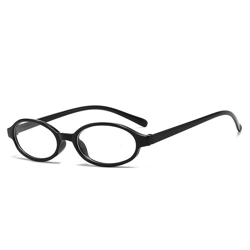 

New Retro Oval Small Frame Flat Mirror Y2K Personalized Women s Anti Blue Light Eyeglasses Small Frame Oval Glasses 1PC