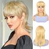European and American wigs Women's short gold elf wigs PixieCut personalized short hair cover