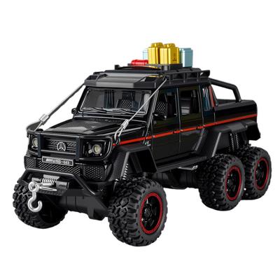 1/24 BENZ G63 6X6 Adventure Edition Legering Auto Model Geluid en Licht Pull Back Speelgoed voor Kinderen Verzamelaars Verjaardagscadeau