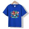 MC-50 2026 Nova Camiseta de Algodão com Estampa Redonda de Verão para Crianças de 1 a 16 Anos, Meninos e Meninas