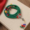 Handmade Turquoise Gemstones Prayer Beads Necklace With 8mm Round Beads Unisex Stone Wristband Cultural Spiritual Gift