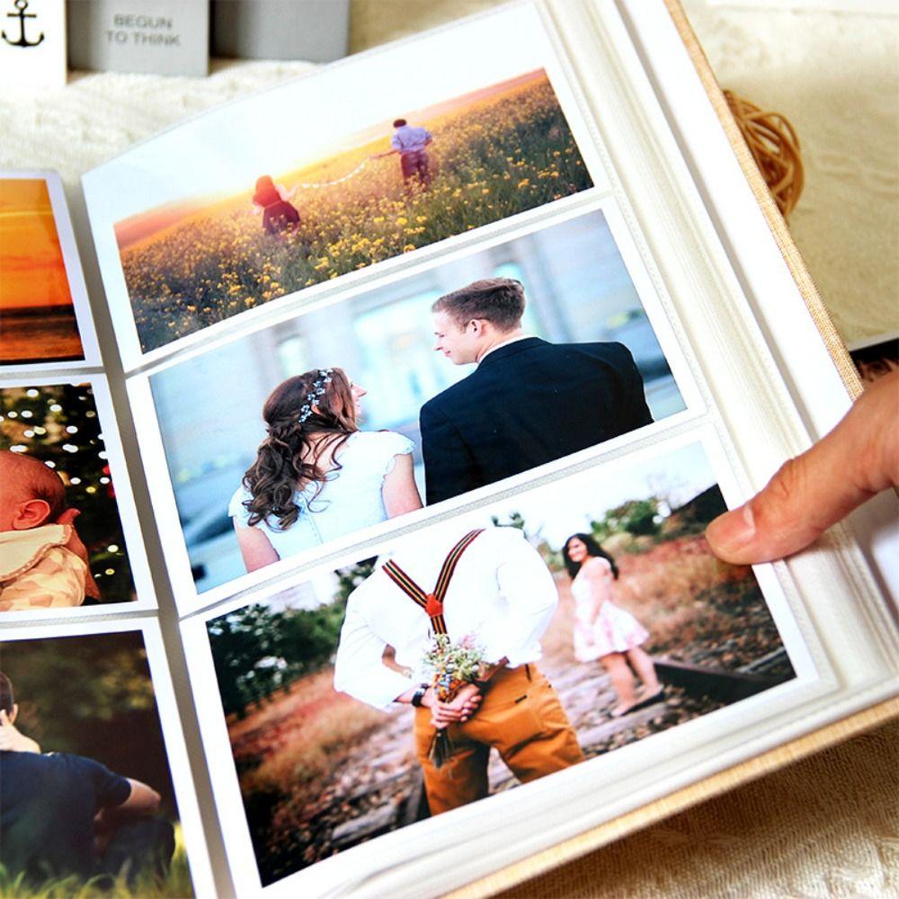 Innstikk 4R6 Linfotoalbum Minne Familiealbum Kreativt Minne Scrapbook Bryllup
