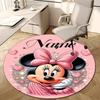 Personalized M-Minnie Round Chair Office Rug - Perfect for Mat, Office Chair & More - Ideal Gift for Birthdays and Holidays