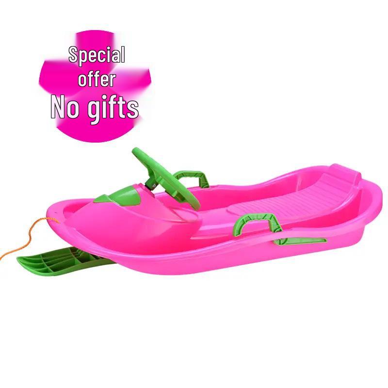 Ski Board: Multi-Use Thickened Sled for Children & Adults - Grass, Sand, Snow