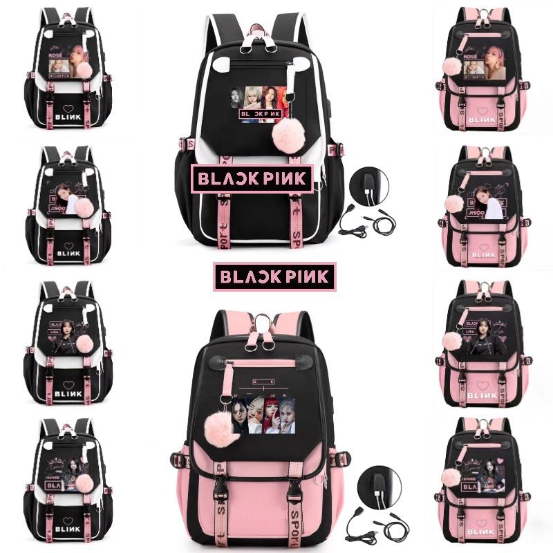 Blackpink Lisa Inspired Starry Sky Backpack Trendy Oxford Cloth Street Style Bag