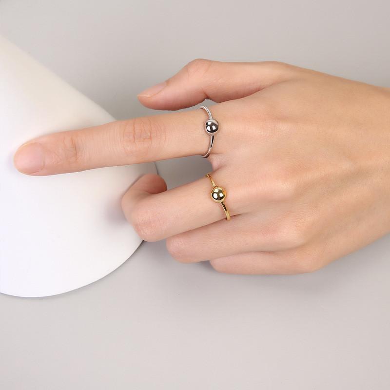 Inspired Ins Chic S925 Open Ring For Women Adjustable Size Accessory Fashion