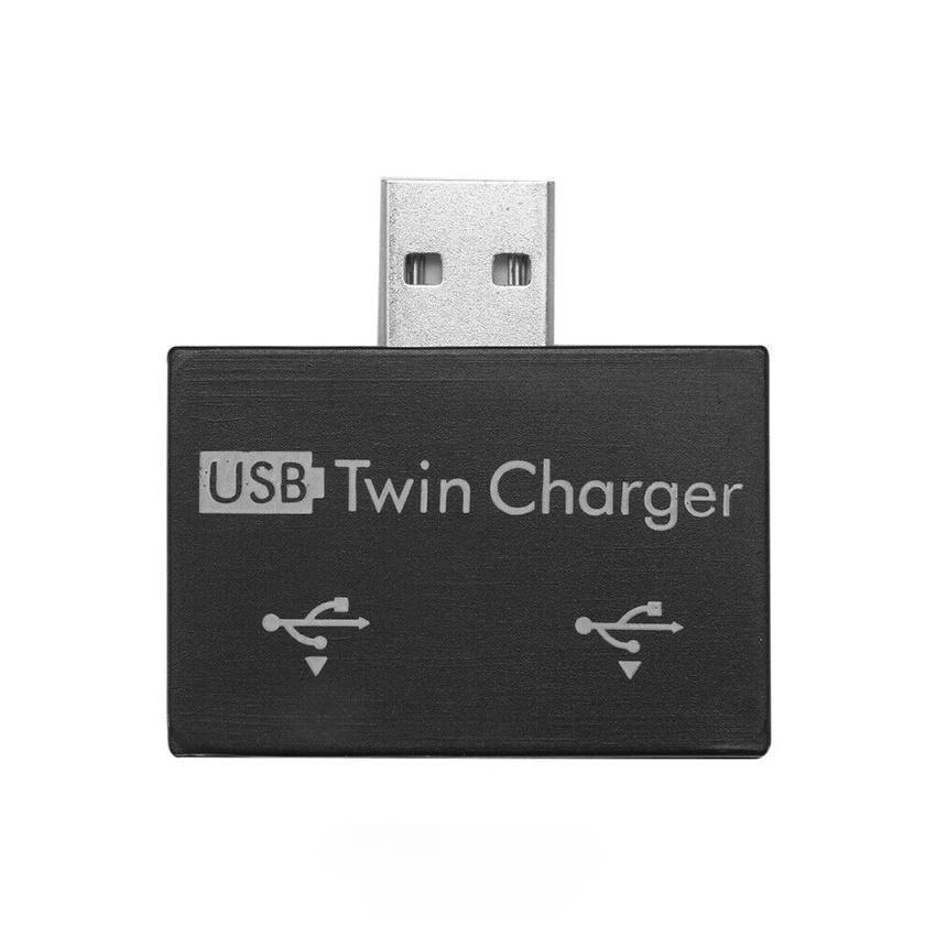 1pc 2.0 USB Splitter 1 Male to 2 Port Female USB Hub Adapter Converter for Phone  Laptop PC Computer Charging Accessories