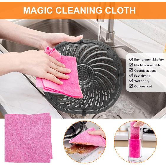 Air Fryer Grill Pan Replacement Parts for 7QT PowerXL Gowise Air Fryers, Upgraded Nonstick Air Fryer Crisper Plate Tray, Air Fryer Rack with Rubber