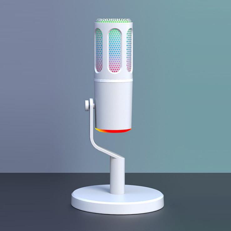 RGB Gaming Microphone - Wired Condenser for Streaming, Recording, and KTV