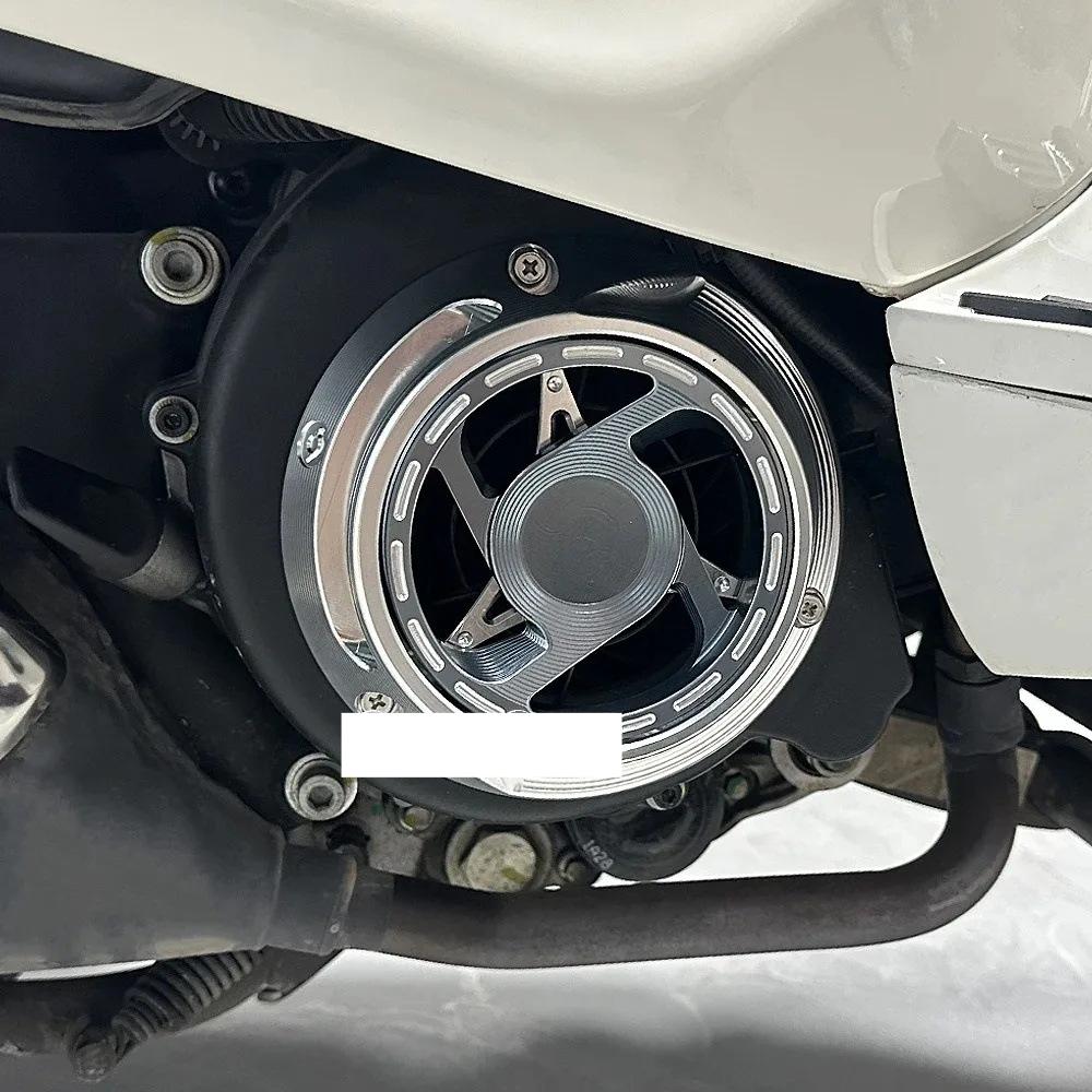 Primavera New Rotating Cooling Motorcycle Accessories CNC Aluminum Engine Fan Cover Fan Cover For Vespa Sprint Primavera 150 125