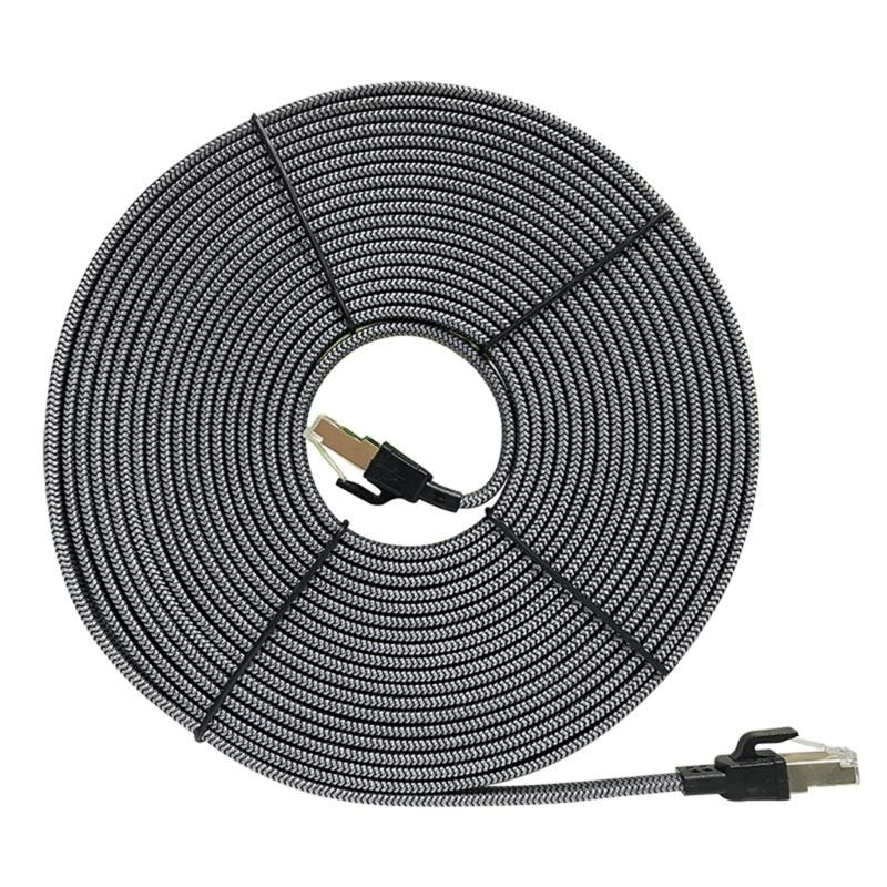 Flat CAT8 Ethernet Cable for Fast Speed 40Gbps Data Transfer and Stable Connection Cord 1-20m Optional
