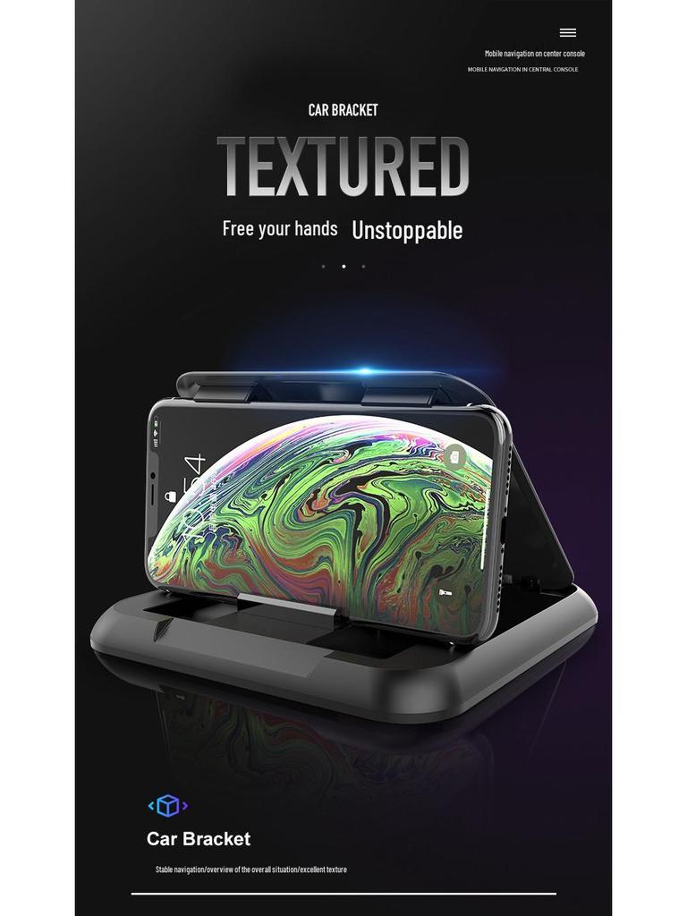 Universal Car Phone Holder with Anti-Slip Pad for Enhanced Dashboard Navigation