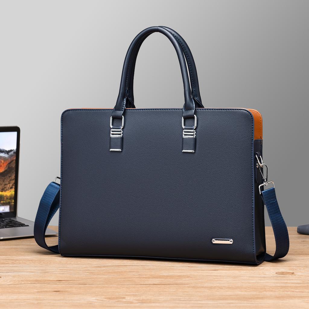 TS JYL Laptop bag,Men Bag Large Horizontal Handbag Business Briefcase Shoulder Crossbody