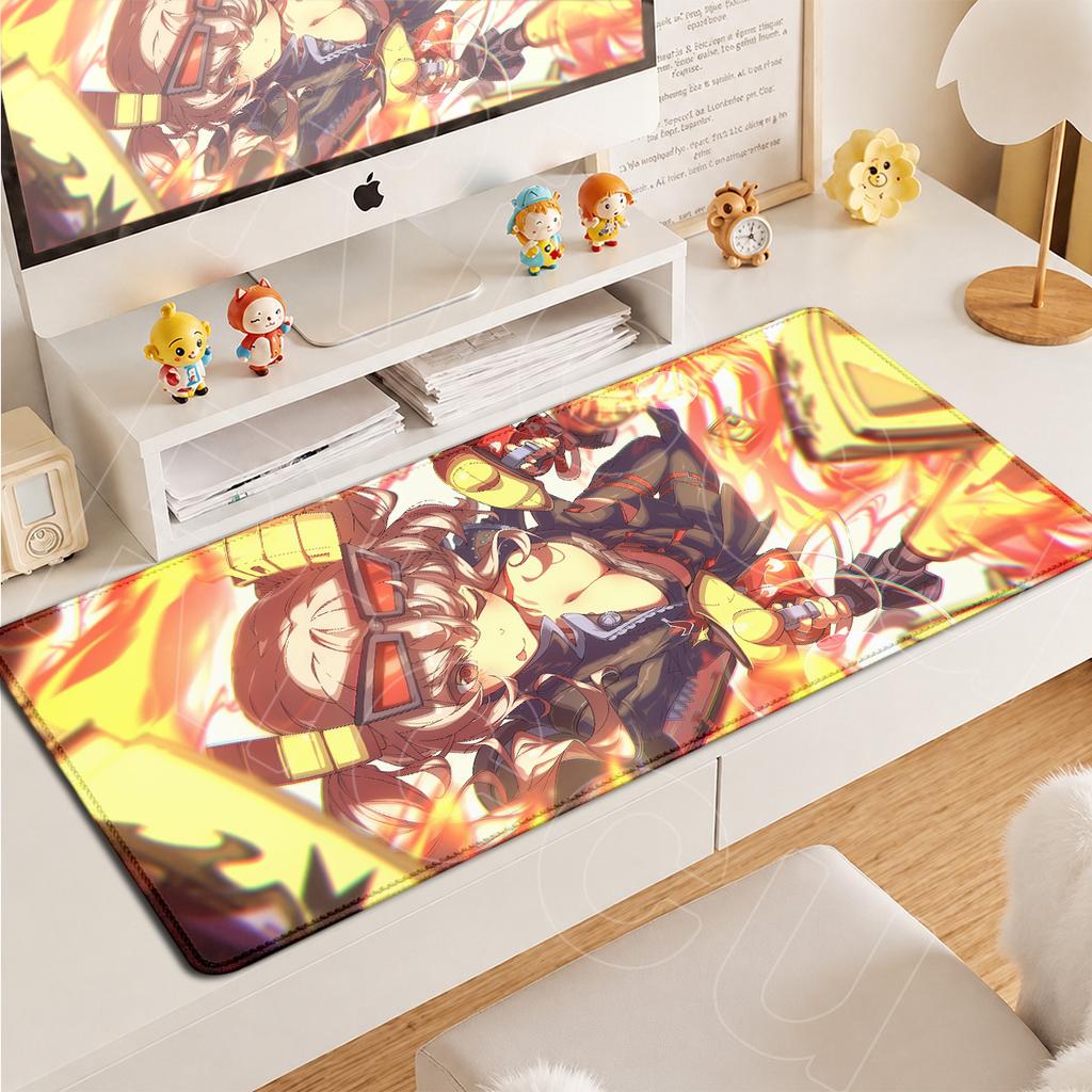 Pc Office Cabinet Hot Game Zenless Zone Zero Large NonSlip Desk Mat Kawaii Zzz Burnice White Mouse Pad Laptop Anime Girl Carpet