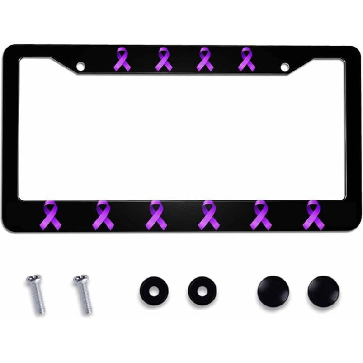 License Plate Frame Registered Nurse Stainless Steel License Plate Frame With 2 Holes & Free Screws 12.2 X 6.3 Inches