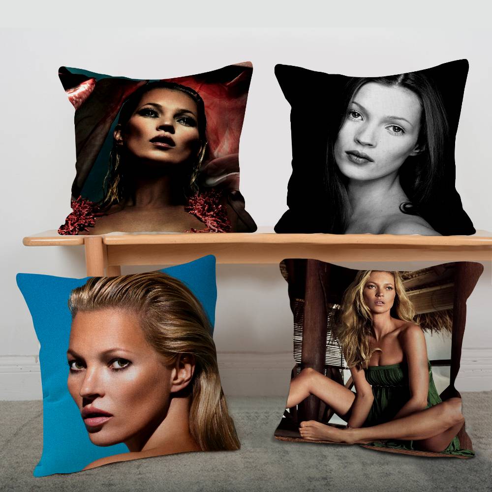 Kate Moss Model Cushion Cover Polyester Sofa Cushions Decorative Throw Pillows Home Decoration Pillowcover
