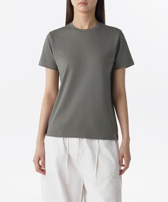 MUSINSA STANDARD WOMAN Women'S Basic Crew Neck T-Shirt [Khaki Gray]