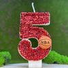 Basketball Number Birthday Cake Candles - Creative Digital Party Decorations