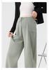 High-Waisted Maternity Straight-Leg Pants - Trendy, Versatile, Loose Korean Style for Spring & Autumn