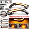 2pcs LED Dynamic Turn Signal Blinker Side Rear-View Mirror Indicator Light For BMW 5 6 7 Series F10 F11 F07 F06 F12 F13 F01 F02