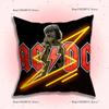 Federe Cuscino Banda Rock A-ACDC Cantante Cool Cartone Animato Divano Decorativo Casa Stampa Double-sided Corto Peluche Carino Federa Cuscino