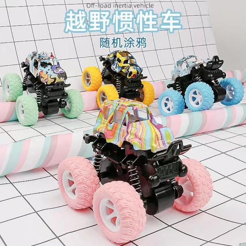 Inertia 4wd Off Road Engineering Vehicle Toy Car Kids Big Wheel Model