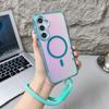 Color-Changing Magnetic Phone Case For Samsung S26 S25 S24 S23 Ultra Plus S25 FE edge A56 A36 A26 For Magsafe with Lanyard Coque