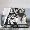 Jujutsu Kaisen Toji Fushiguro  Knitted Blanket Fleece  Lightweight Throw Blankets for Home Couch Bed Rug