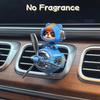Cool Panda Pilot Car Air Freshener with Rotating Propeller Bobbing Panda Head Car Vent Fragrance Diffuser Car Trendy Decoration