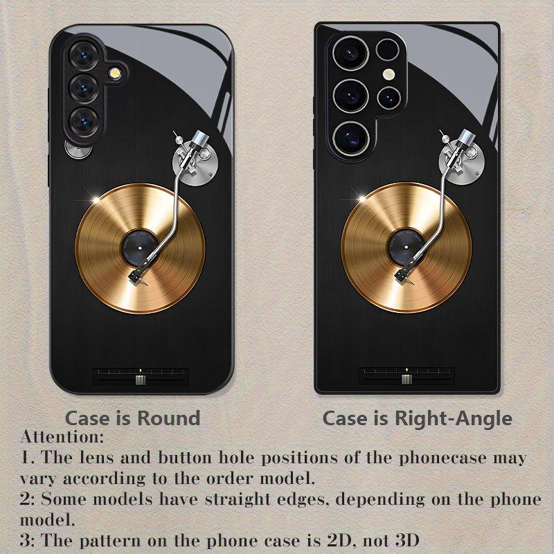 Retro Gold Vinyl fashion phone cases phone case mobile phones glass for Samsung Galaxy S26 S25 S24 S23 S22 FE,Ultra,Plus