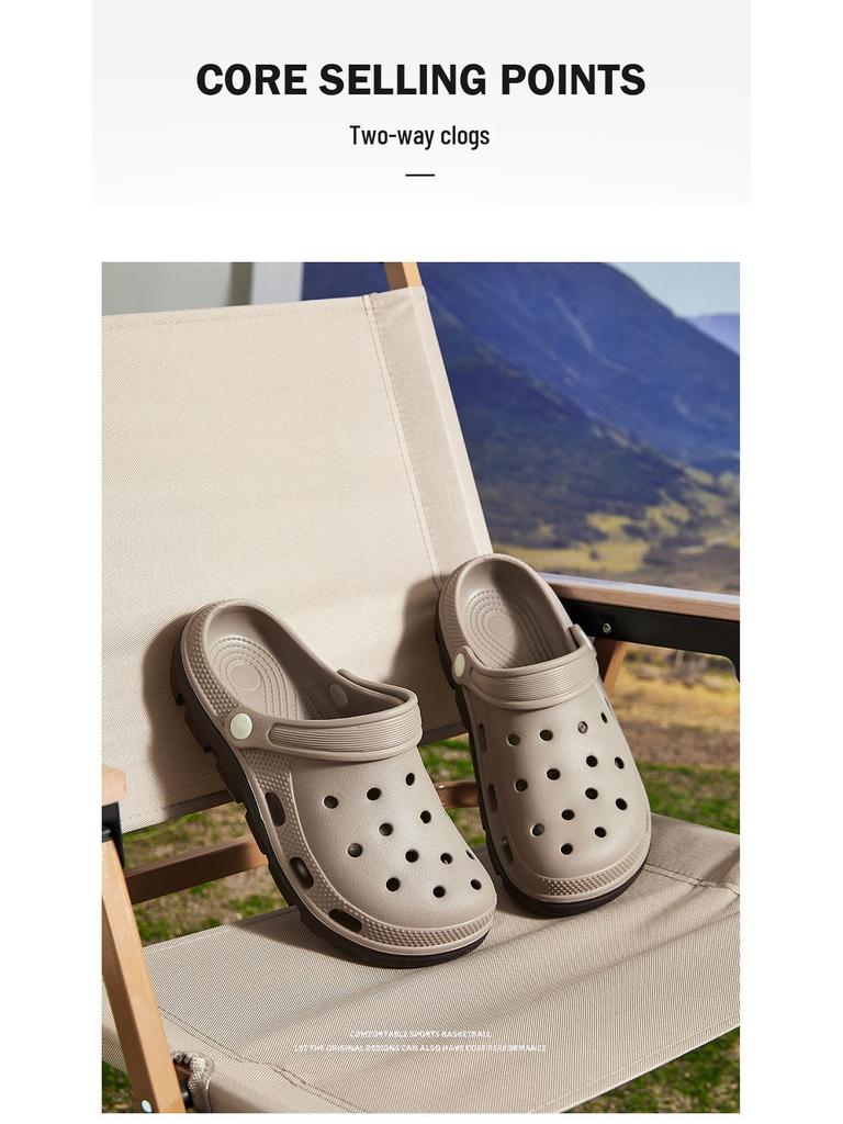 Breathable Non-slip Clogs: Men's & Women's Summer Shoes with Arch Support & Thick Sole