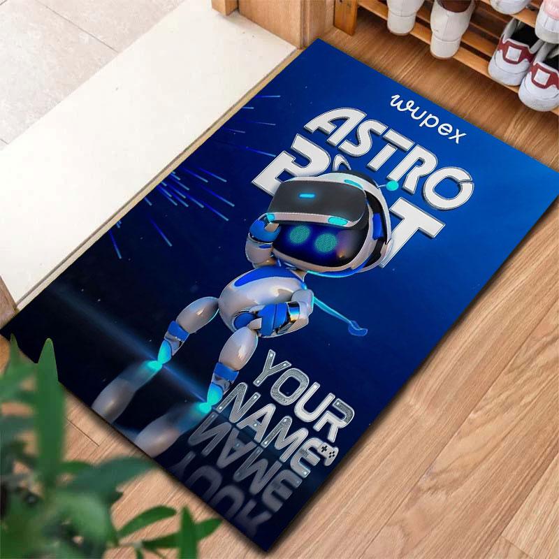 ASTRO BOT Custom Name Carpet Rug for Living Room Bedroom Home Sofa Decoration,Kids play Non-slip Floor Mat