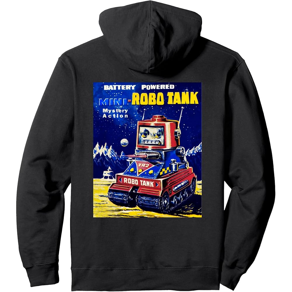 

Vintage Robot Tank Japanese American Old Retro Collection Hoodie