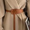 1PC Wide Belt Women's Autumn and Winter Decorative Suit with Dress Waist Belt Brown Waist Seal