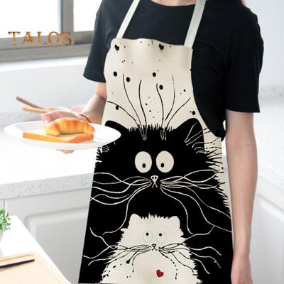 Kitchen Apron Breathable Good Woven Hard To Fade Unique Multi-use More Thicken Kitchen Apron for Home