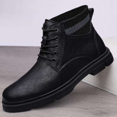 Cizme noi de iarnă pentru bărbați, pantofi ocazionali din piele naturală, pentru bărbați, de designer de lux, de înaltă calitate, cizme de zăpadă impermeabile pentru bărbați