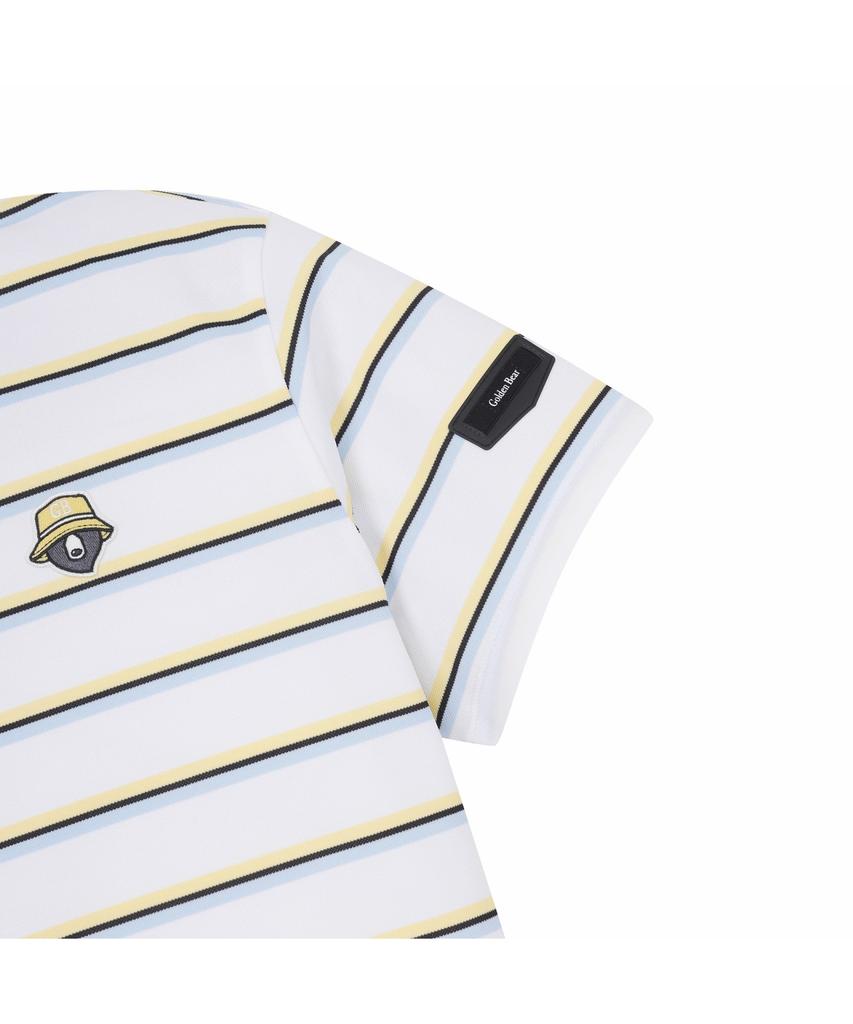 Goldeunbeeo (W) Striped Pique T-Shirt G5Tam26421Ivx