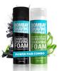 Bombay Shaving Company Charcoal & Sensitive Shaving Foam Combo | Charcoal Shaving Foam, Sensitive Shaving Foam For Men | Shaving Cream for Men Offe