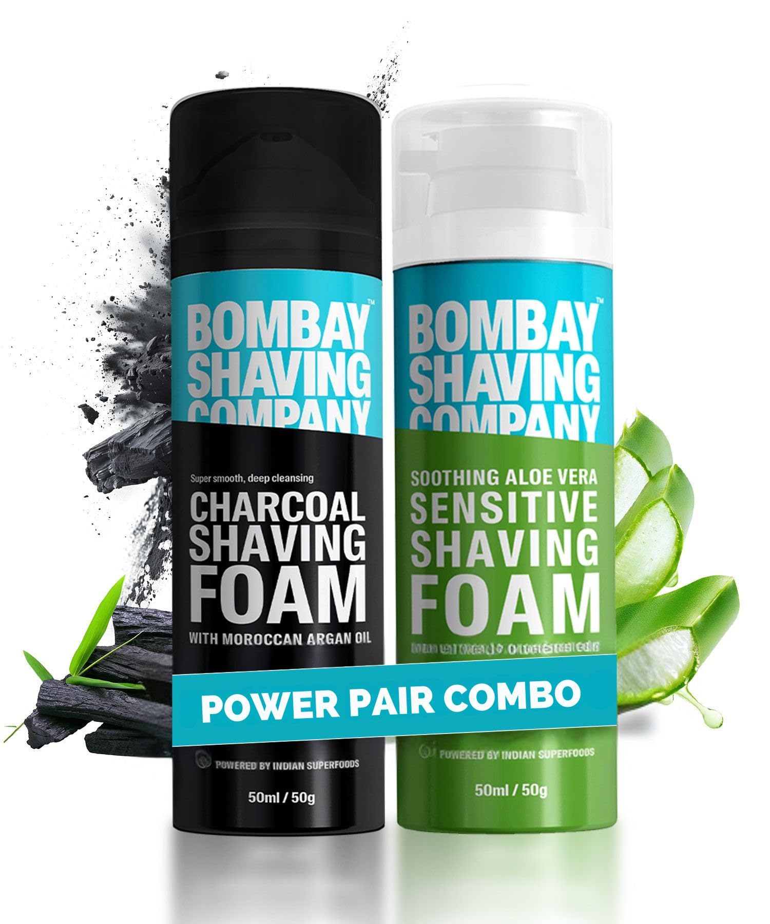Bombay Shaving Company Комбо: Угольная и для чувствительной кожи пена для бритья | Угольная пена для бритья, Пена для бритья для чувствительной кожи для мужчин | Крем для бритья для мужчин offe