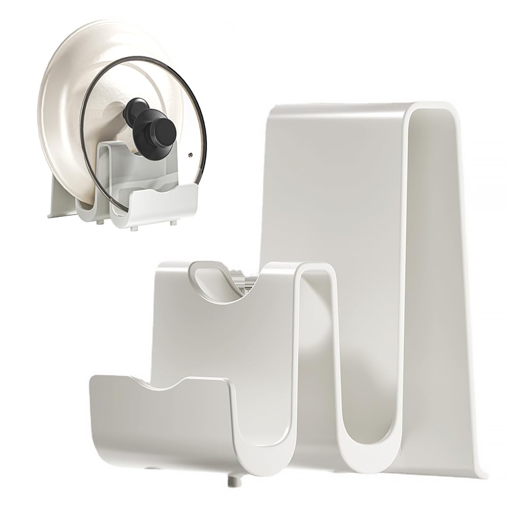 Stylish pot lid cutting board recipe temporary pot lid kitchen lid stand, stand, holder, holder, stand. белый