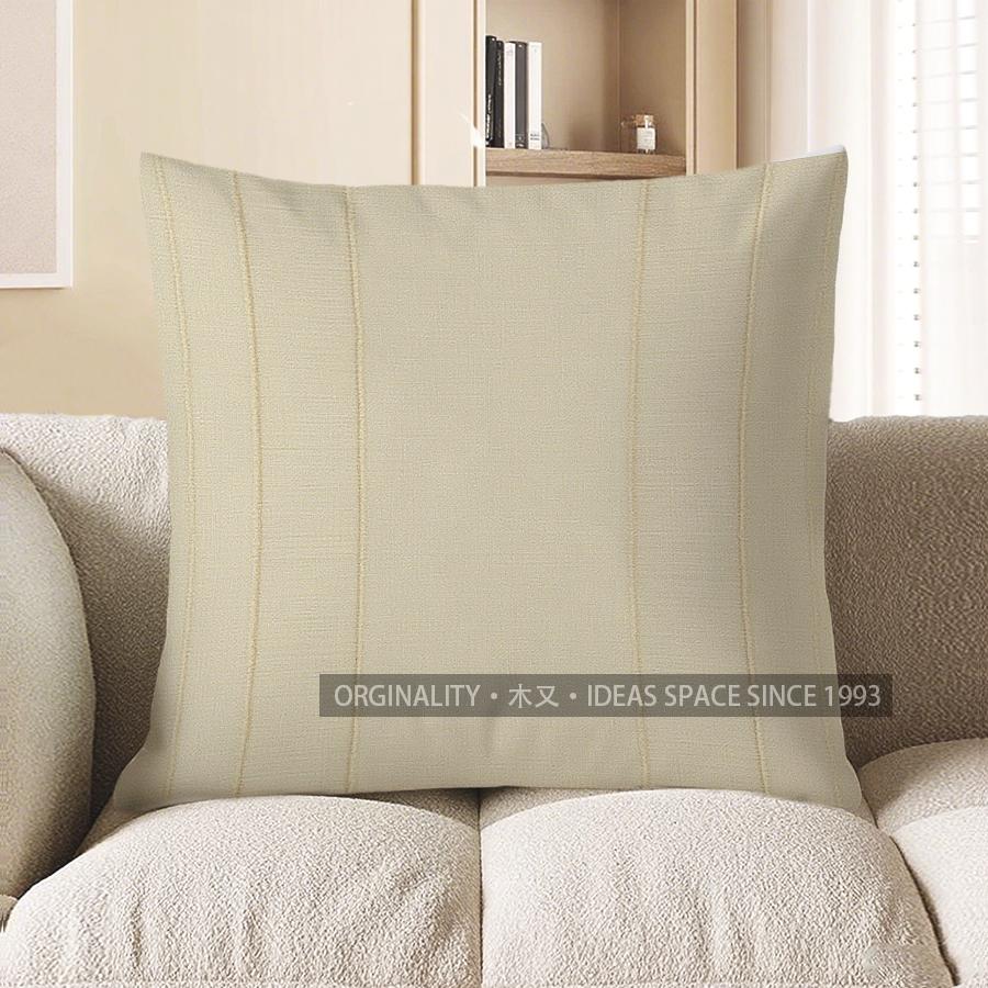 

Home Decor Modern Yellow and White Striped Pillow Cover Pattern Cushion Cover Suitable for Sofa Bedroom Car Pillow Cover 40x40cm