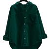 2025 Autumn Plus Size Korean Style Versatile Commuter Long Sleeve Shirt